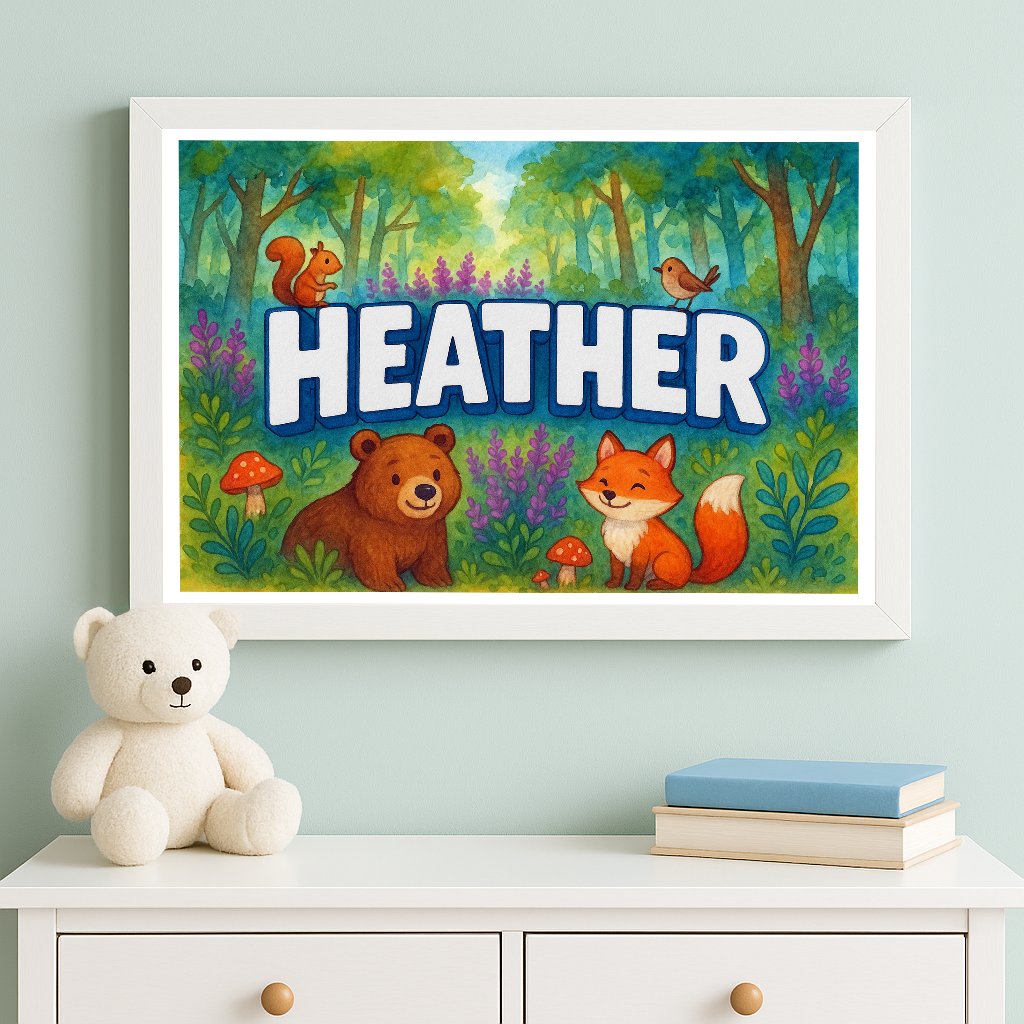 Personalized name art for Heather