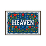 Heaven Name Art - Floral Farmhouse personalized wall print for kids