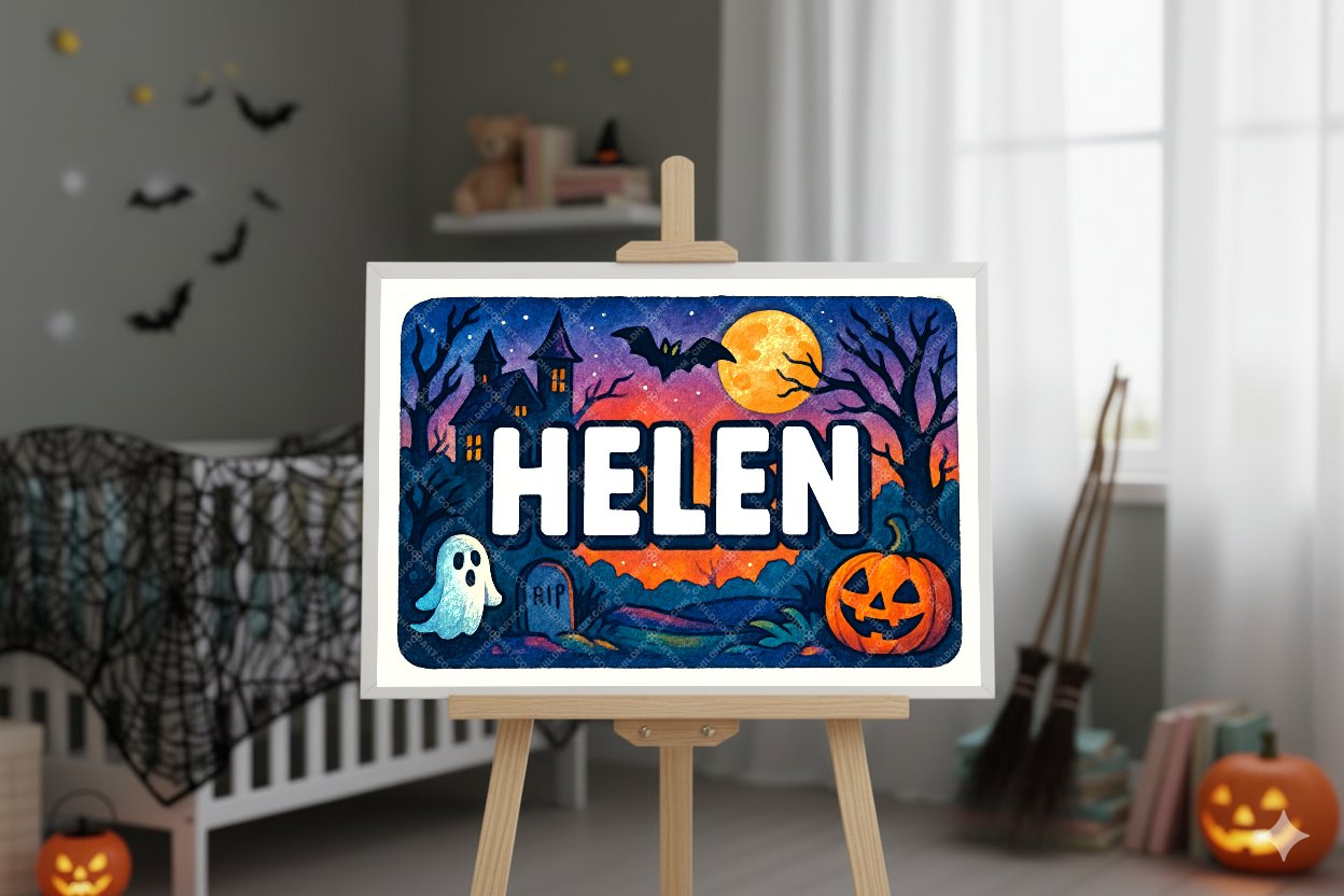 Personalized name art for Helen