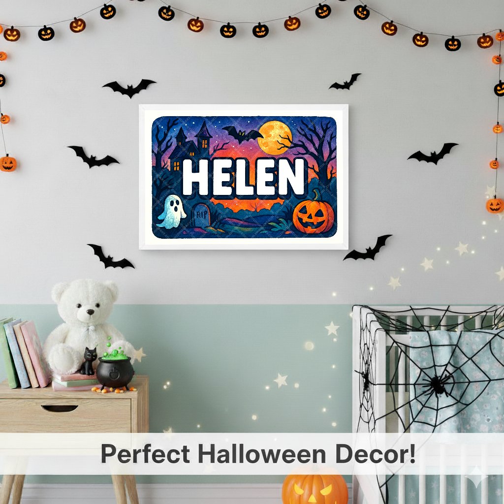 Personalized name art for Helen