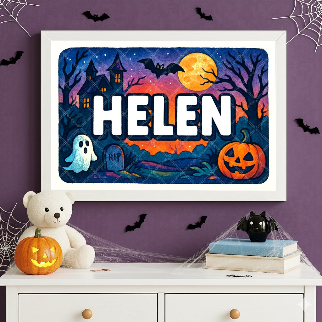 Personalized name art for Helen