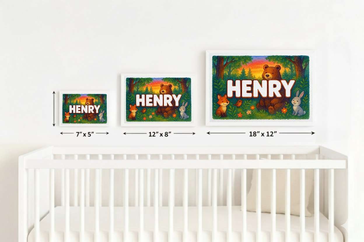 Personalized name art for Henry