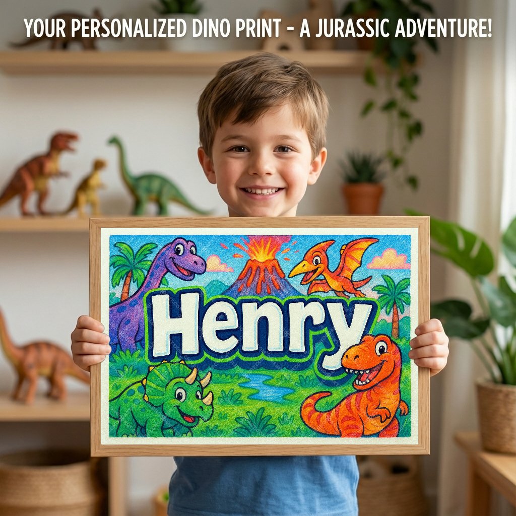Personalized name art for Henry