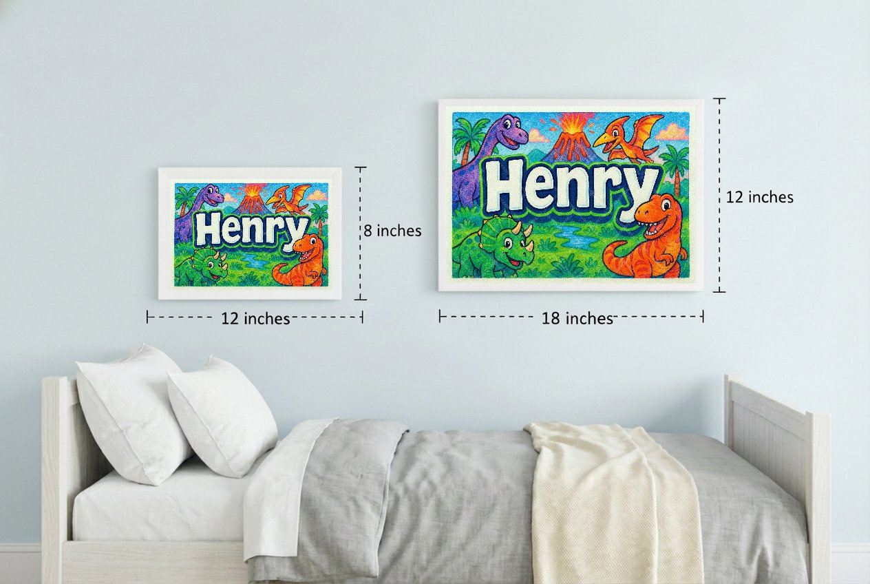 Personalized name art for Henry