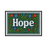Hope Name Art - Floral Farmhouse personalized wall print for kids