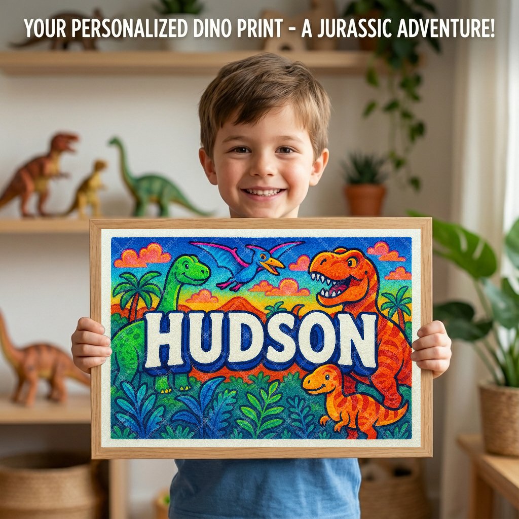 Personalized name art for Hudson