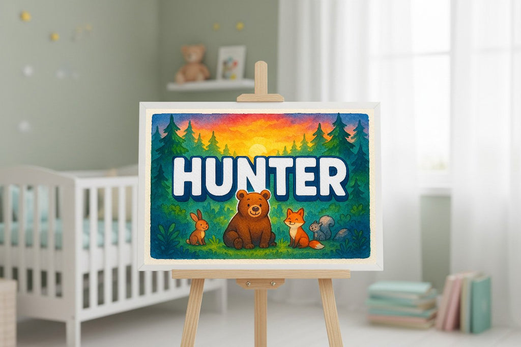 Personalized name art for Hunter