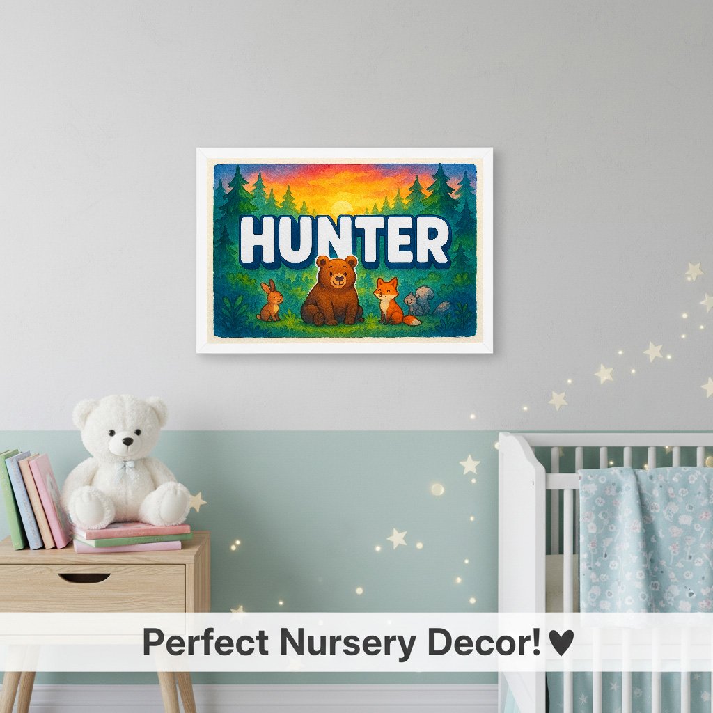 Personalized name art for Hunter