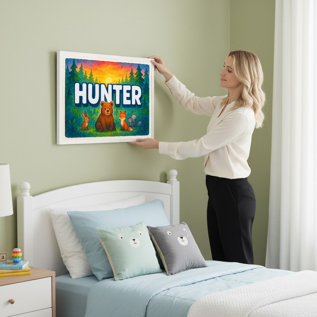 Personalized name art for Hunter