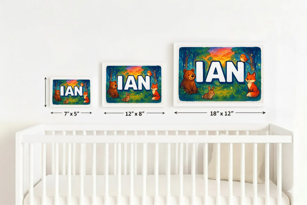 Personalized name art for Ian