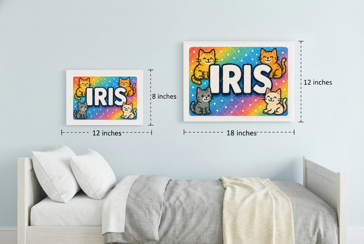 Personalized name art for Iris