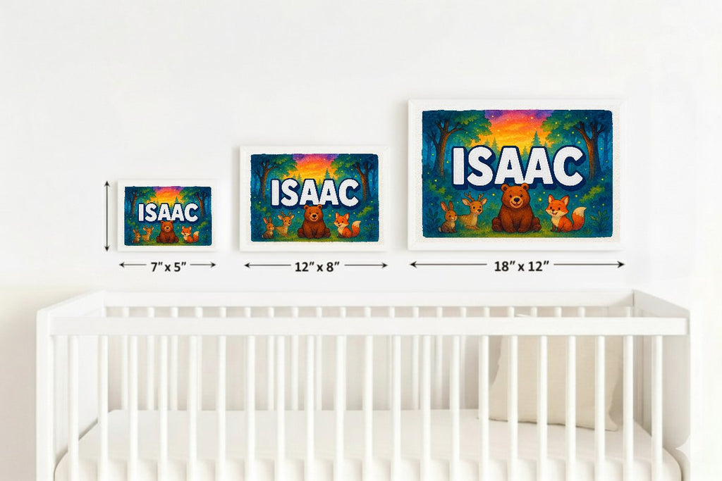 Personalized name art for Isaac