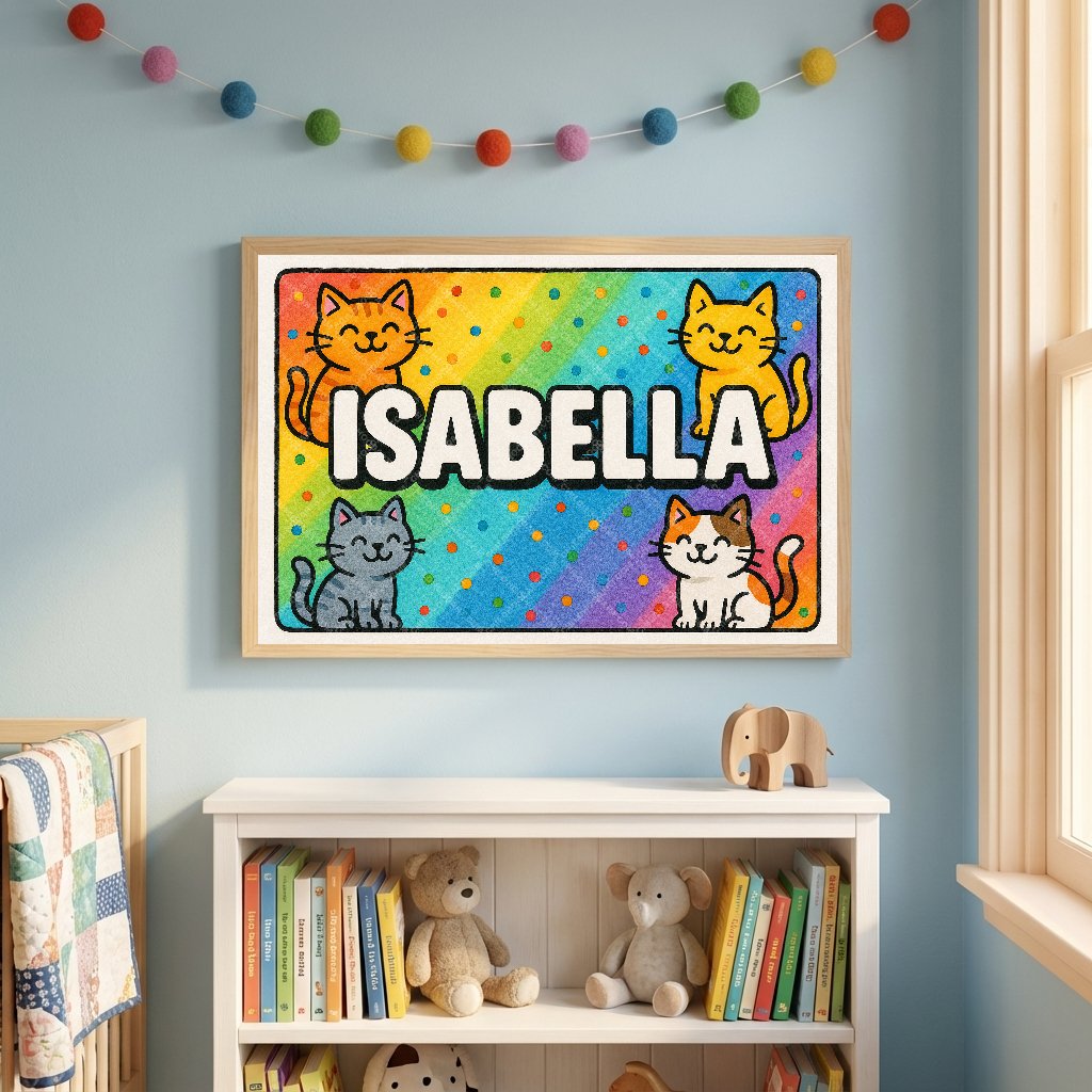 Personalized name art for Isabella