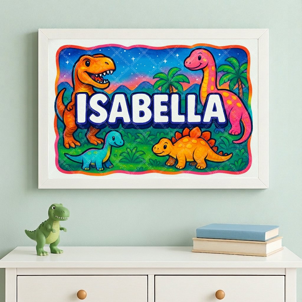 Personalized name art for Isabella