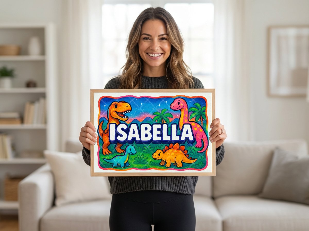 Personalized name art for Isabella