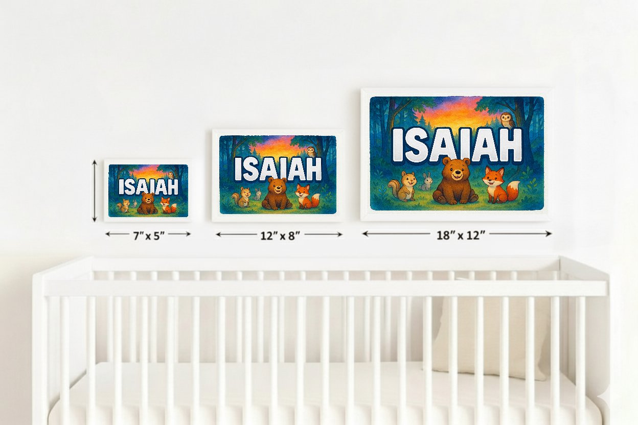 Personalized name art for Isaiah