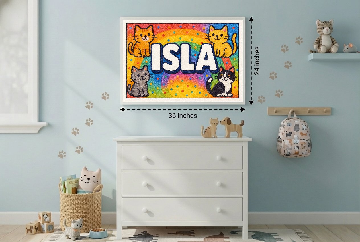 Personalized name art for Isla