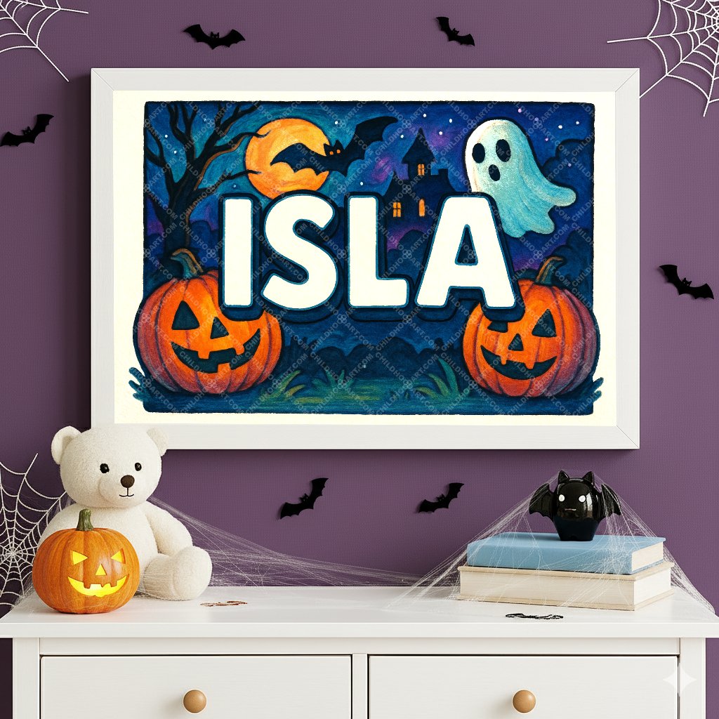 Personalized name art for Isla