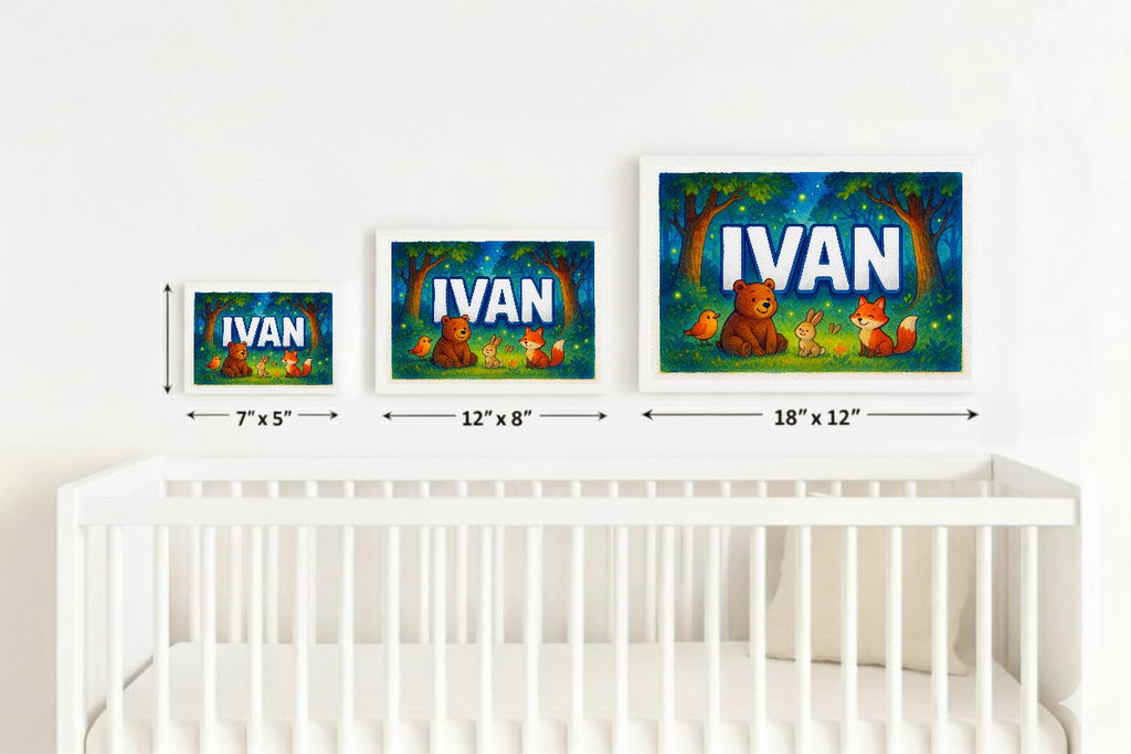 Personalized name art for Ivan