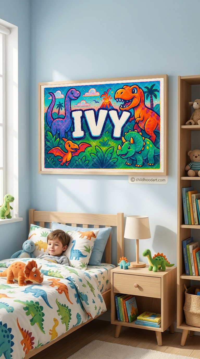 Personalized name art for Ivy