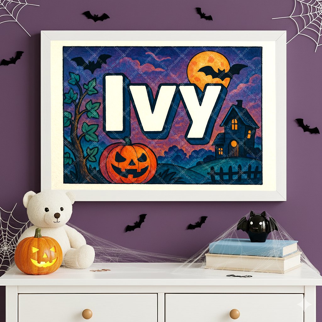 Personalized name art for Ivy