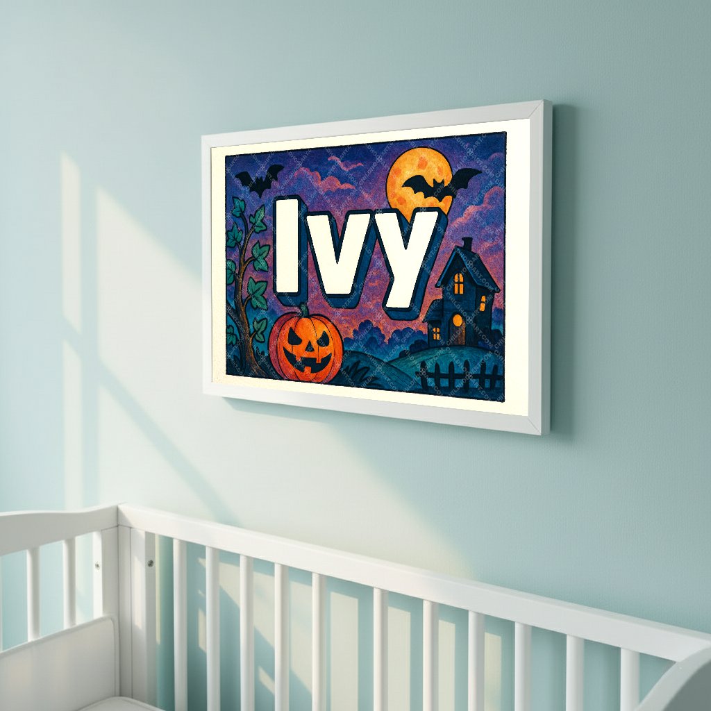 Personalized name art for Ivy