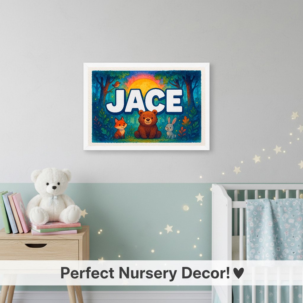 Personalized name art for Jace