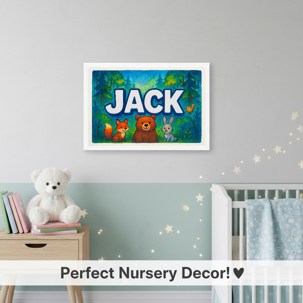 Personalized name art for Jack