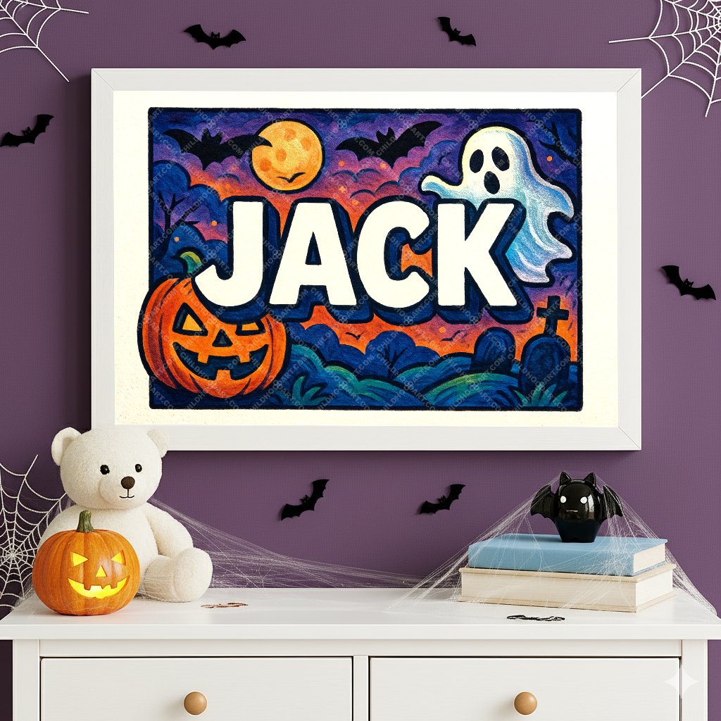 Personalized name art for Jack