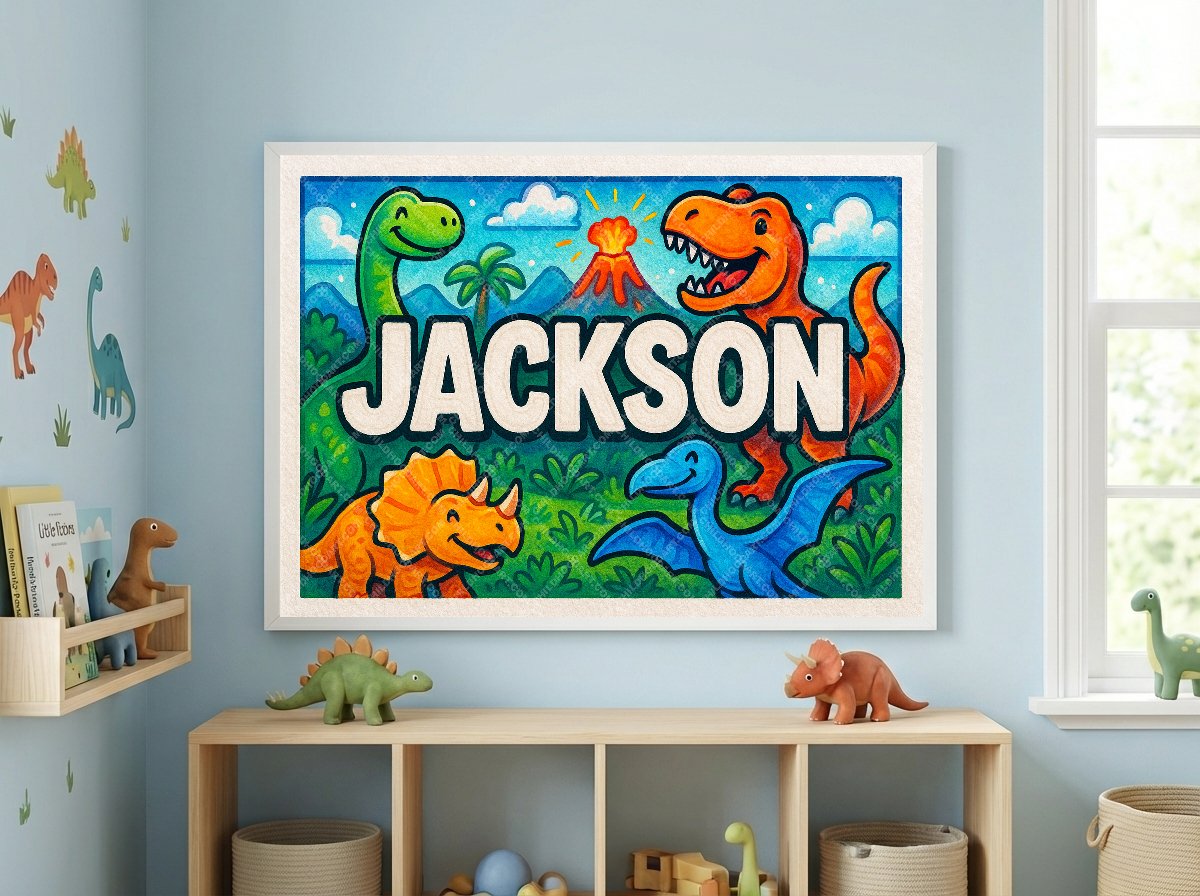 Personalized name art for Jackson