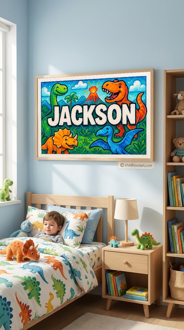 Personalized name art for Jackson