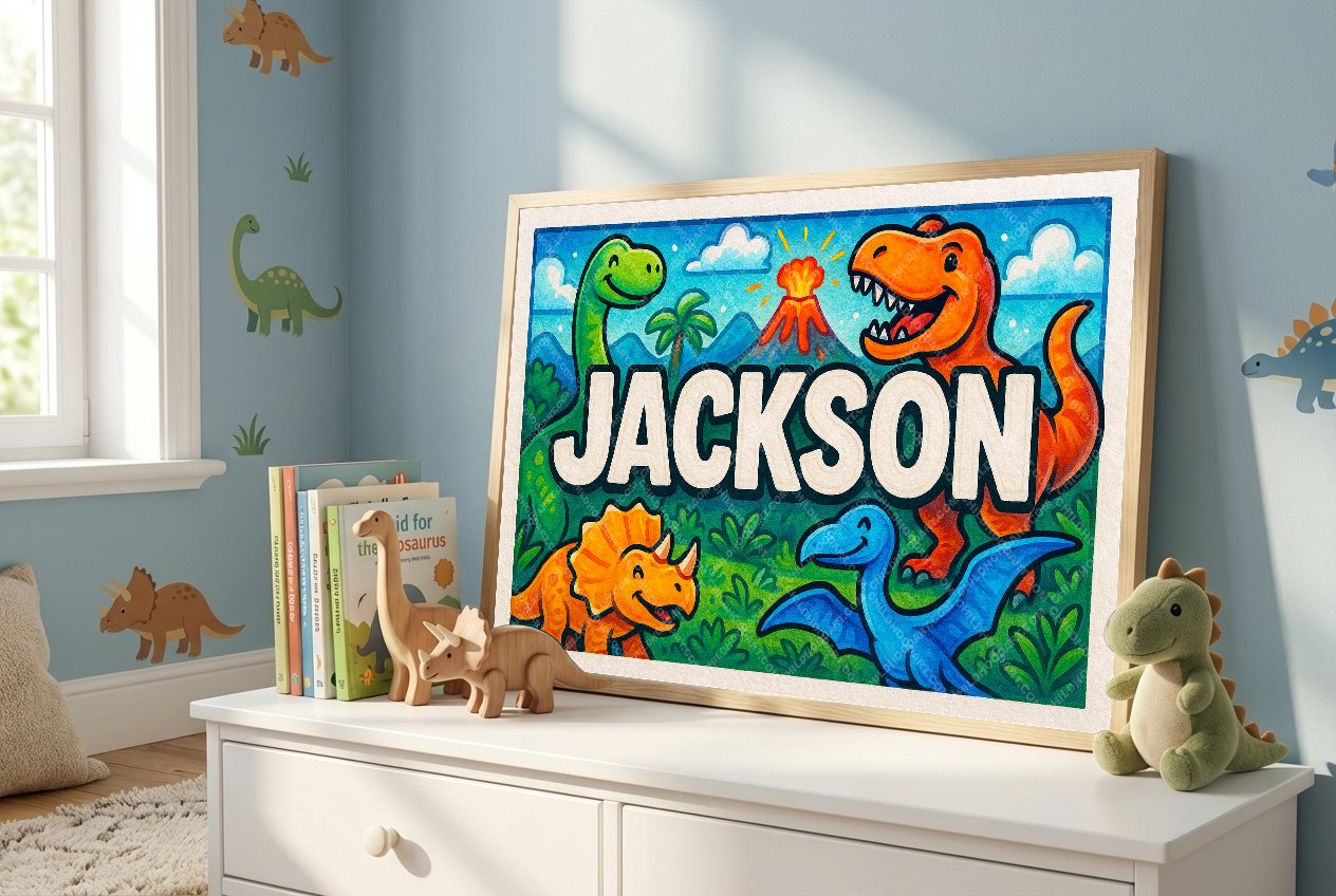 Personalized name art for Jackson