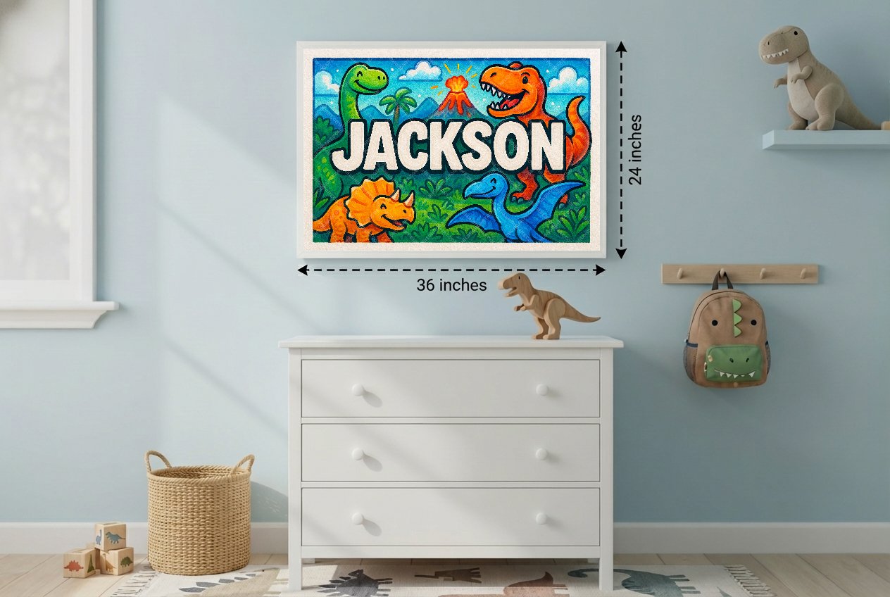 Personalized name art for Jackson