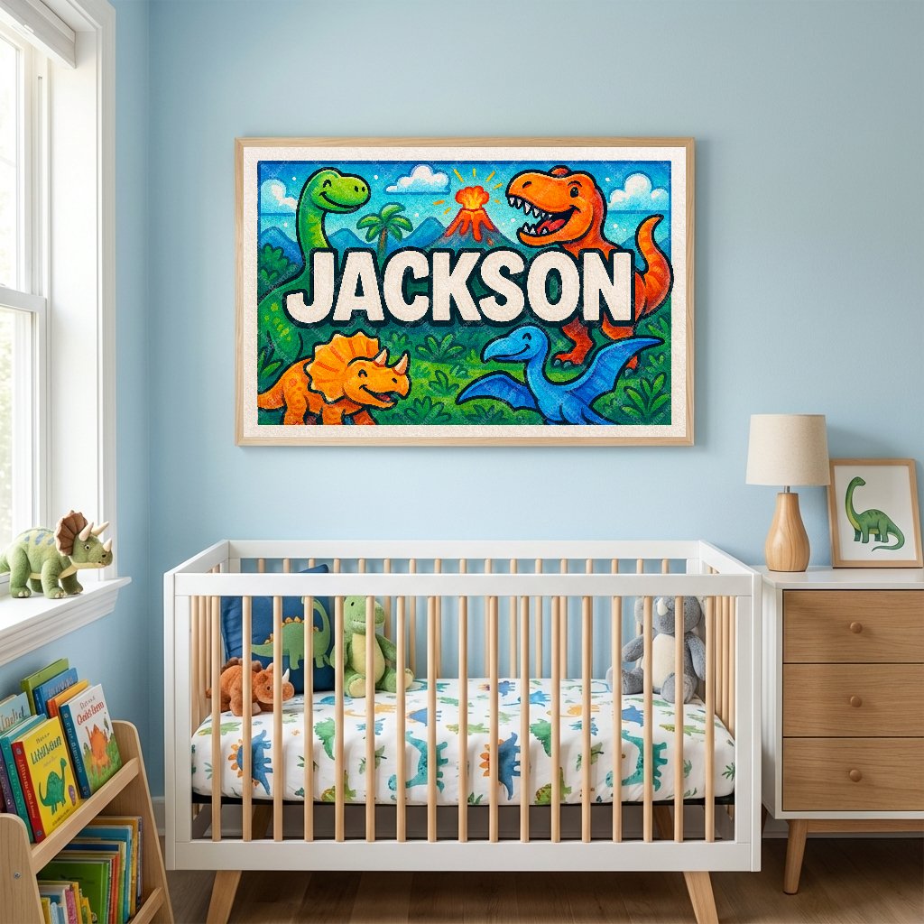 Personalized name art for Jackson