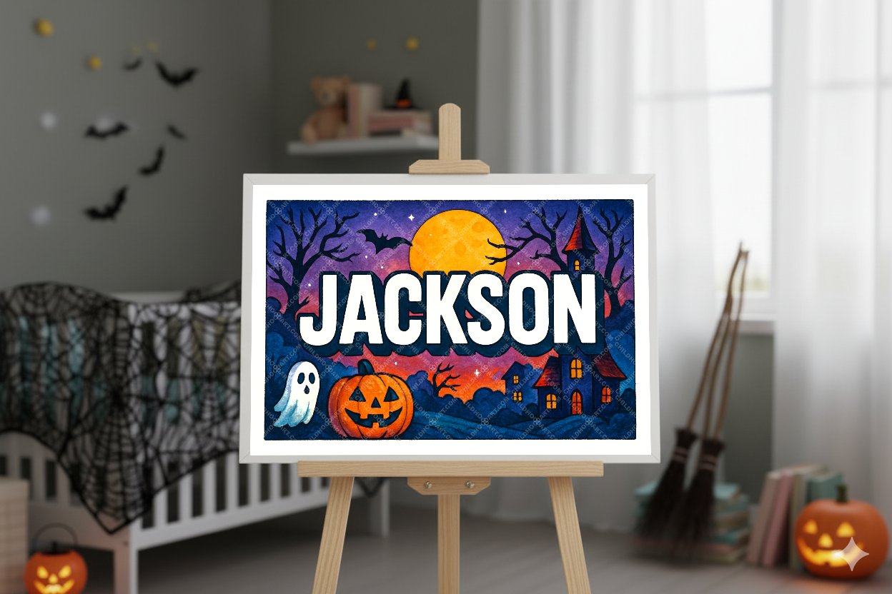 Personalized name art for Jackson