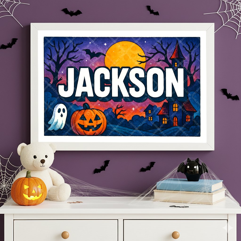 Personalized name art for Jackson