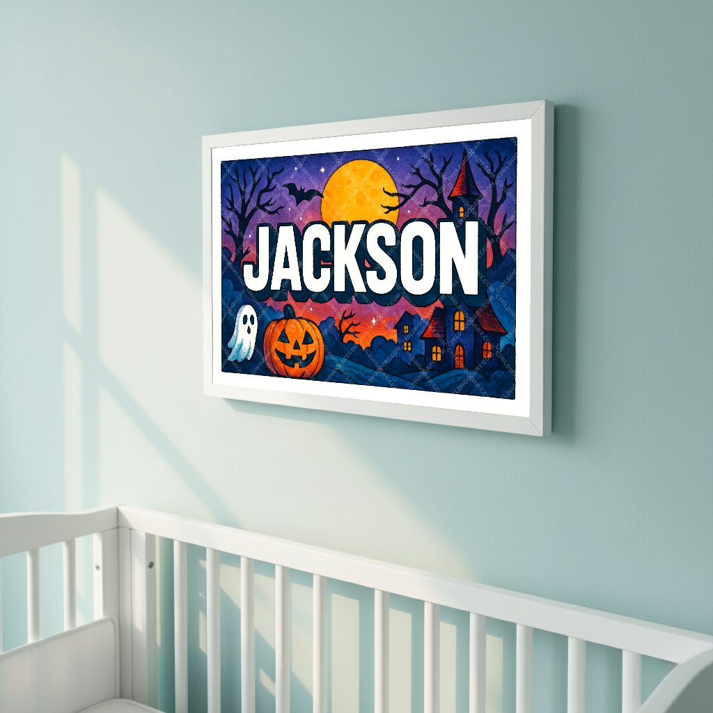 Personalized name art for Jackson