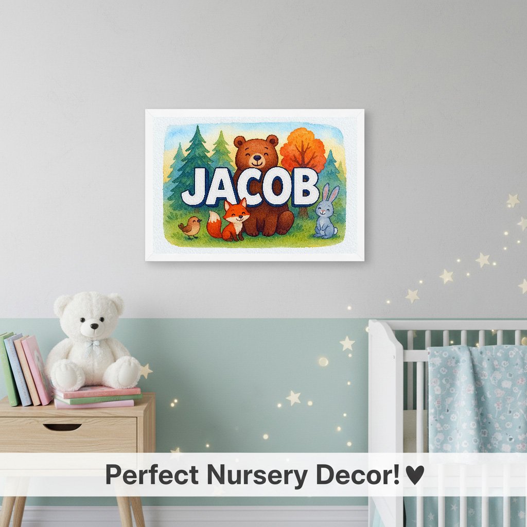 Personalized name art for Jacob