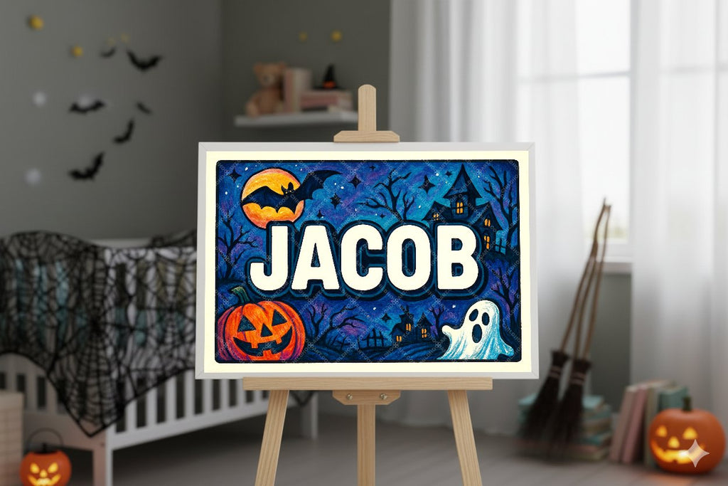 Personalized name art for Jacob