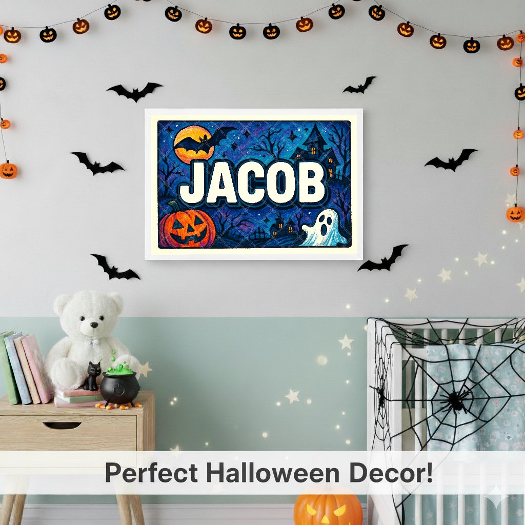 Personalized name art for Jacob