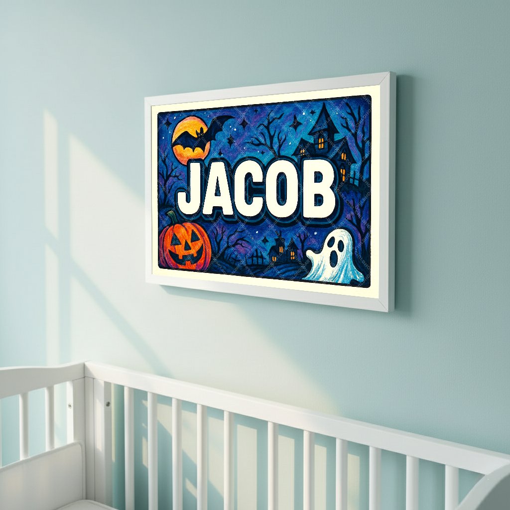 Personalized name art for Jacob