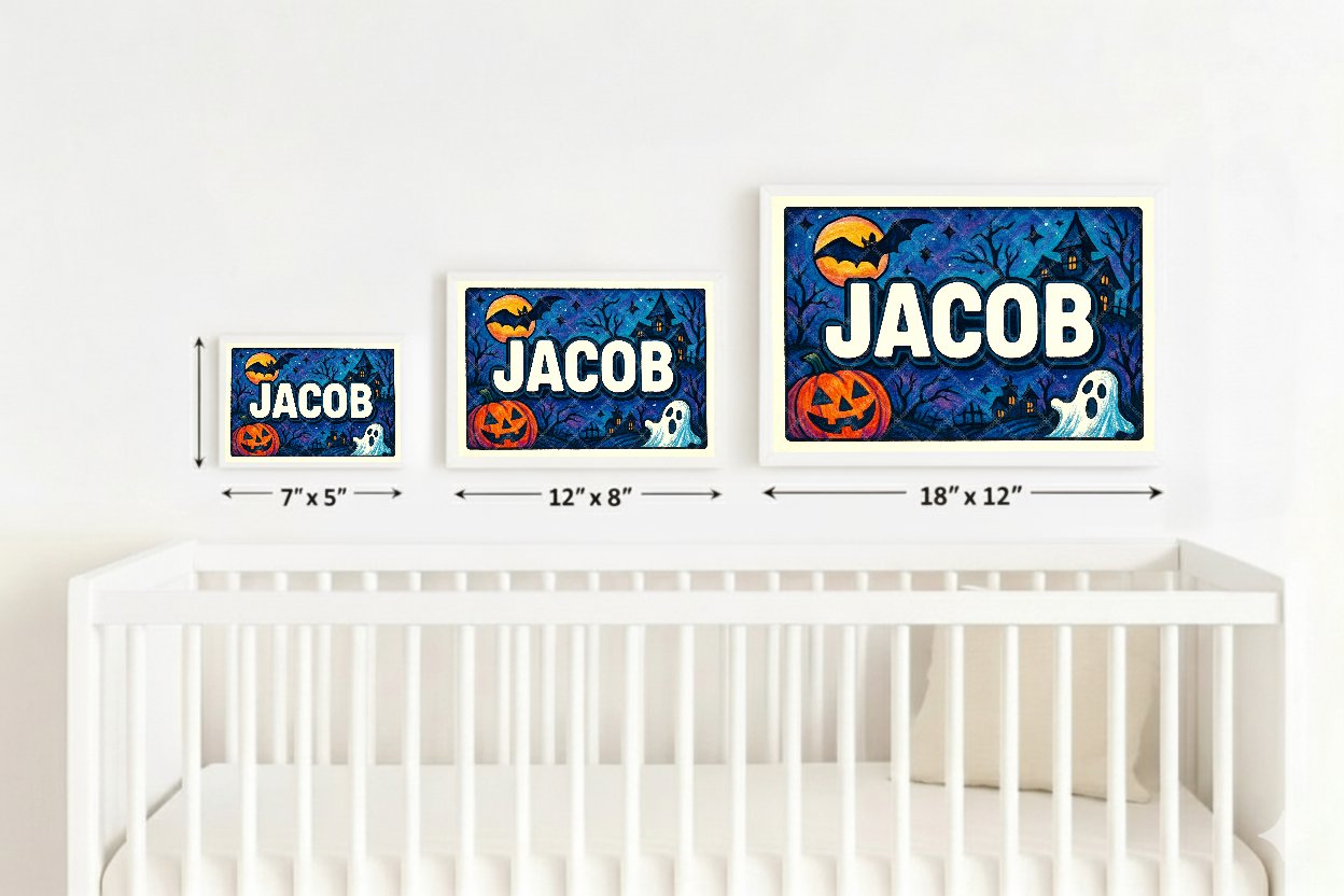 Personalized name art for Jacob