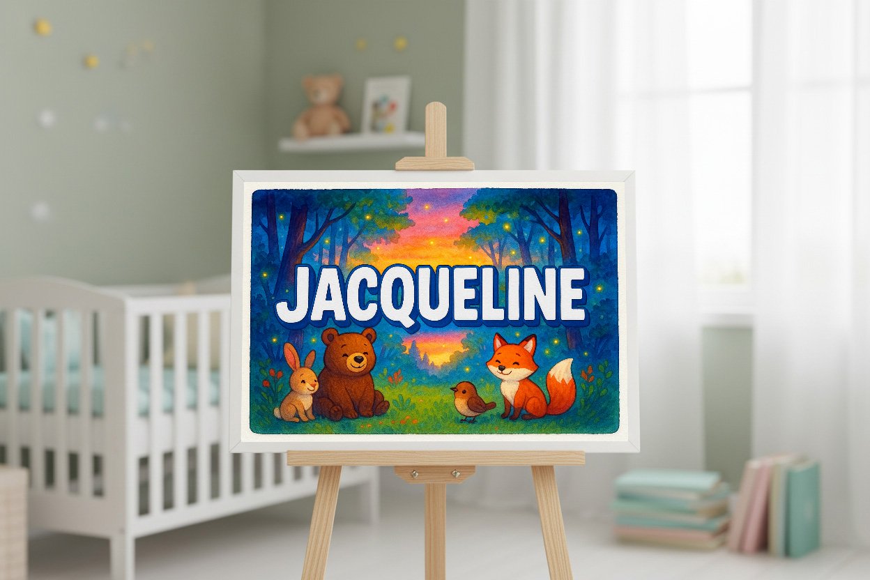 Personalized name art for Jacqueline