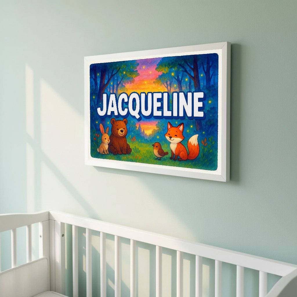 Personalized name art for Jacqueline