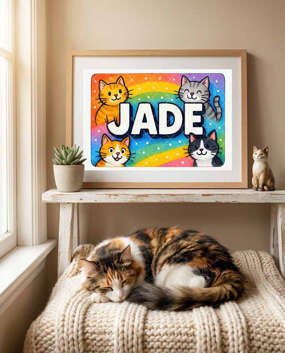 Personalized name art for Jade