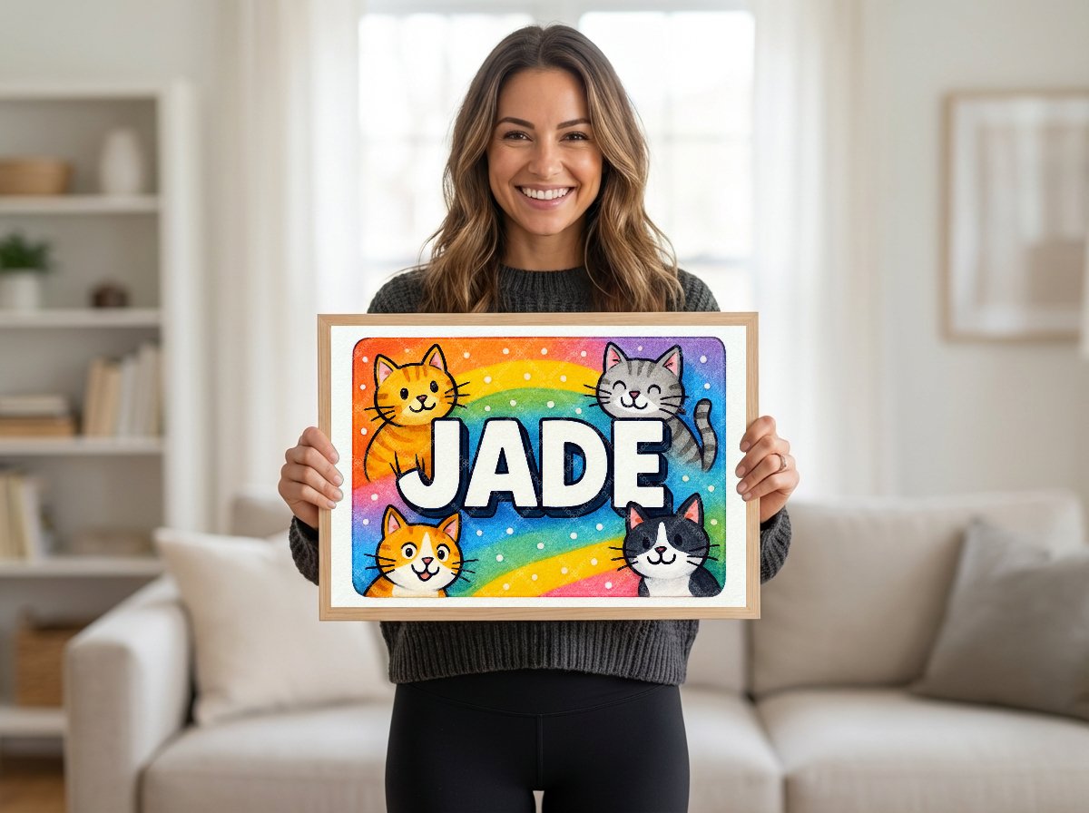 Personalized name art for Jade
