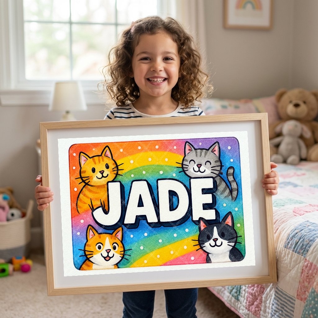 Personalized name art for Jade