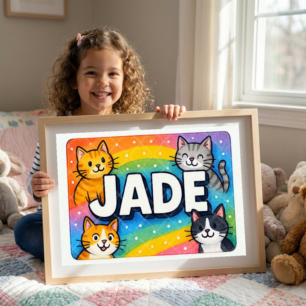 Personalized name art for Jade