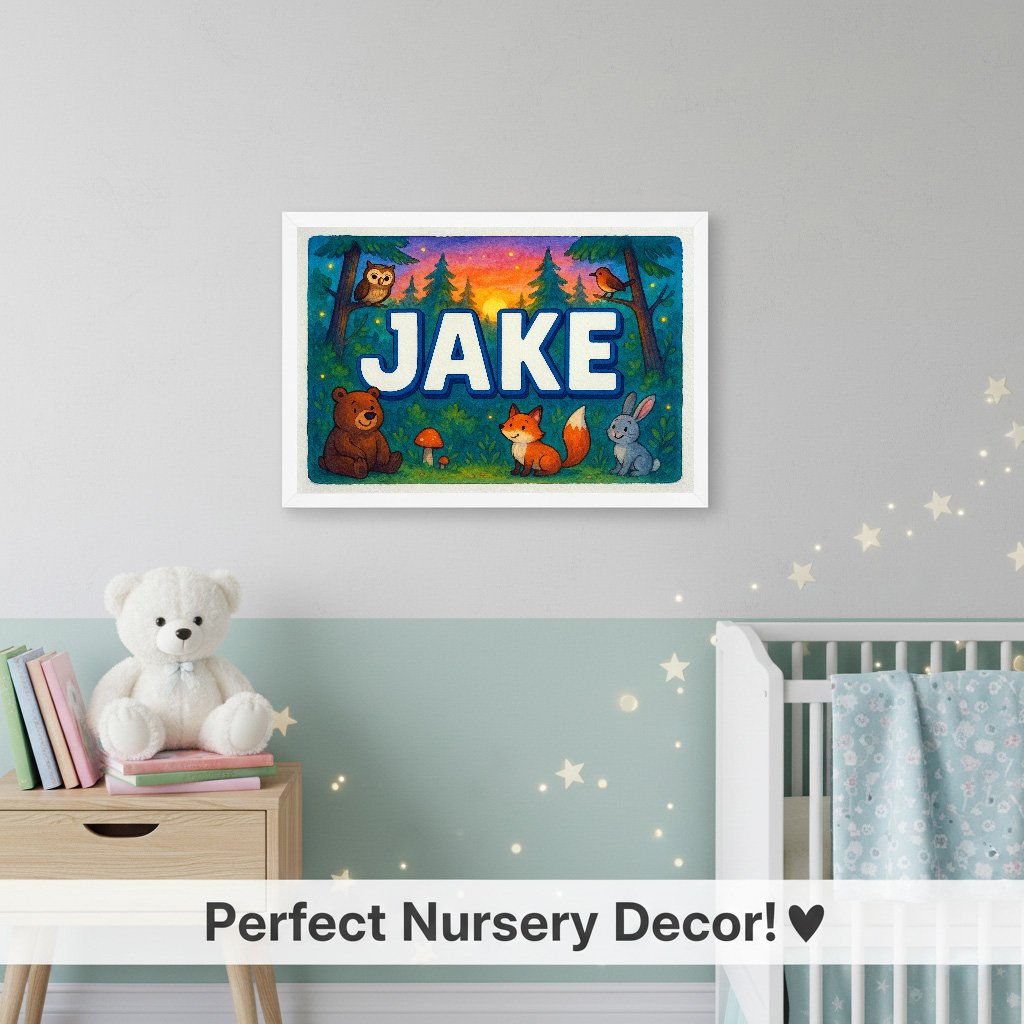 Personalized name art for Jake
