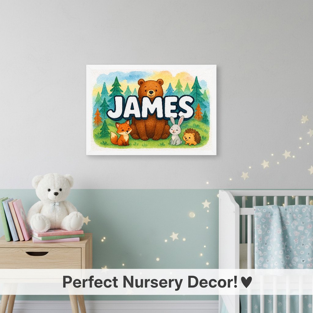 Personalized name art for James